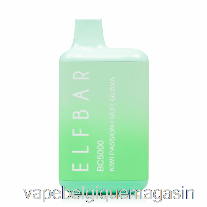 Vape Belgique Bc5000 0% Zéro Nicotine Jetable Kiwi Fruit De La Passion Goyave